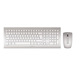 Cherry Ensemble sans fil DW 8000 USB Blanc/Argent 