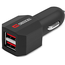 Crosscall Chargeur double allume-cigare -2.1A - Noir