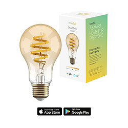 Hombli E27 CCT A60-Amber Hombli Smart Ampoule Filament E27 A60 - Lumière blanche chaude