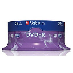 VERBATIM DVD+R 4.7 Go certifié 16x (pack de 25, spindle) VERBATIM DVD+R 4.7 Go certifié 16x (pack de 25, spindle)