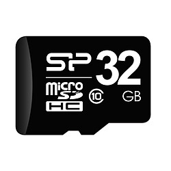 Silicon-Power Micro SD - 32 Go Carte mémoire Micro SD - Classe 10 - 32 Go - MEMSPMSDA10032 Avec adaptateur