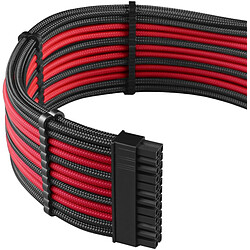 Avis Cablemod PRO MODMESH - Kit de rallonges gainées pour alimentation - Noir et Rouge