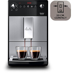 MELITTA F230-101 - Machine a café Purista - Expresso Automatique avec broyeur a grains - 1450W - Réservoir d'eau 1,2L - Argent pas cher