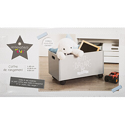 Acheter 3S. x Home Coffre A Roulettes Gris