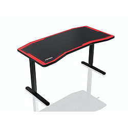 Nitro Concepts D16M Carbon - Noir / Rouge Bureau gamer - Dimensions longueur 116 cm x profondeur 76 cm x hauteur réglable manuellement 72,5-82,5 cm - Charge maximale 70 kg - Couleur Noir et Rouge