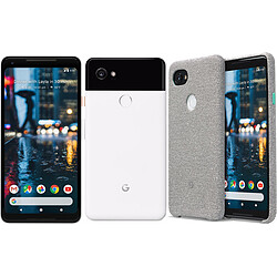 Google Pixel 2 XL Blanc + Cover tissu