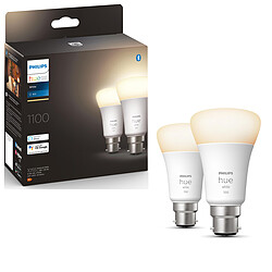 Avis Philips Hue White 10.5W A60 B22 EU x2