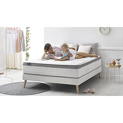 Bobochic Matelas mémoire de forme et ressort - Douceur 140X190 Ferme - Moelleux - Mémoire de forme - Anti Microbiens - Anti Bactériens - Anti Odeurs