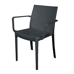 Factory Fauteuil De Jardin Uni Gris/ Noir Spirit Garden DIANE