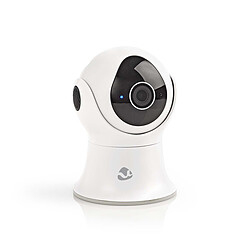 NEDIS Caméra IP intelligente Wi-Fi - Fonction panoramique et inclinaison - Full HD 1080p - Extérieur - Étanche pas cher