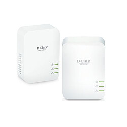 D-Link Kit de 2xDHP-601AV - 433Mbit/s Kit de 2 adaptateurs CPL - Connexion Ethernet 1000Mbps - Port Gigabit Ethernet - HomePlug AV2