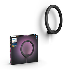 Philips Hue Applique murale d'intérieur connectée circulaire  SANA - 20W 24V - Noir - White & Color Ambiance