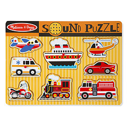 Melissa & Doug Puzzle Sonore - Véhicules - 10725