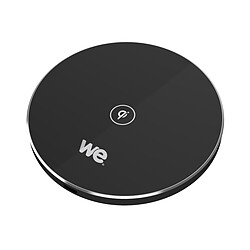 We Chargeur à  induction universel 5W Noir - Charge rapide 7.5W pour Apple et 10W pour Samsung Indicateur de charge - Sans fil