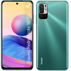 Xiaomi Redmi Note 10 5G - 4/64 Go - Vert Smartphone 6,43" FHD+ 90Hz - MediaTek Dimensity 700 5G - RAM 4Go - 5000 mAh - Charge rapide 33W - Triple caméra 48MP - Android 11