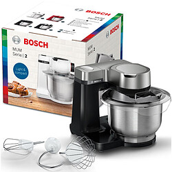 Robot pâtissier Bosch MUM2 Noir compacte et multifonction pas cher