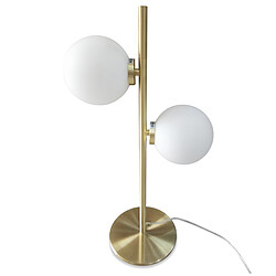 OPJET Lampe à Poser Deux Globes en Métal TOMMY 