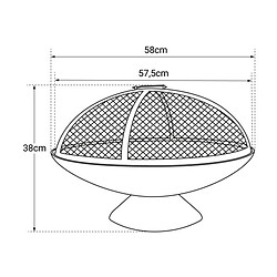 Avis cook'in garden Brasero de Jardin en fonte avec Cloche - JUNTO