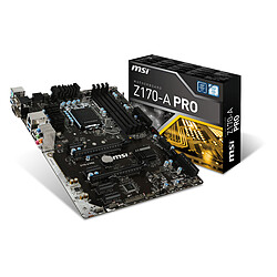 MSI Intel Z170 PRO - ATX Carte mère ATX - Socket INTEL LGA 1151 - Chipset Intel Z170