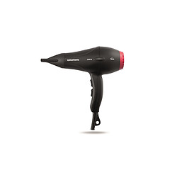 Grundig Sèche-Cheveux Professionnel Compact HD5585- 2000W - Noir & Rouge