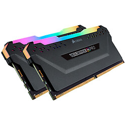 Corsair Vengeance RGB PRO - 2 x 8 Go - DDR4 2933 MHz - RGB - Noir 16 Go de mémoire PC - 2 barrettes de RAM DDR4 PC4-23400 - CAS 16 - CMW16GX4M2Z2933C16
