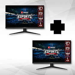 MSI 27'' LED Optix G271 - X2 Ecran PC Gamer - 1920x1080 - Dalle IPS - 1 ms - 144 Hz - AMD Freesync - Flicker Free - HDMI/DisplayPort - X2