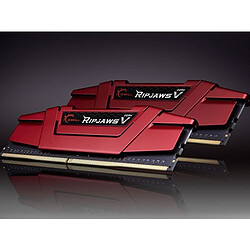 G.Skill Ripjaws V - 2 x 8 Go - DDR4 2400 MHz CL15 - Rouge 16 Go de mémoire PC - 2 barettes de RAM DDR4 PC4-19200 - CAS 15 - F4-2400C15D-16GVR