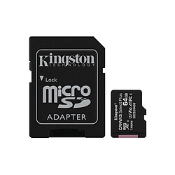 Kingston Canvas Select Plus 64 Go Carte mémoire microSD - exFAT - 100 Mo/s - 64 Go - SDCS2/64GB