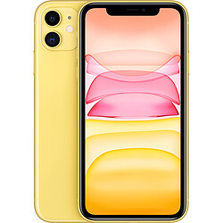 Apple iPhone 11 - 128 Go - Jaune - sans écouteurs iPhone 11 - 6,1'' Liquid Retina HD - 4G+ - 128 Go - iOS 13 - Puce A13 - Mode Nuit - Ultra grand angle