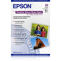 Epson Papier Photo Premium Glacé A3 - 255g - 20 Feuilles