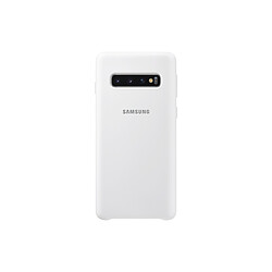 Samsung Coque Silicone Galaxy S10 - Blanc