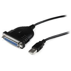 StarTech.com Câble Adaptateur de 1.80m USB vers 1 Port Parallèle DB25 pour Imprimante Câble USB 2.0 vers DB25 (port parallèle) - Mâle / Femelle - 1.8 m