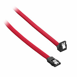 Cablemod ModMesh Right Angle SATA 3 Cable 30cm - Rouge