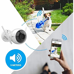 EZVIZ Camera Wifi Exterieur C3WN FHD 2.4 Ghz IP66 Dble antenne Détection de mouvement Micro Vision Nocturne 30m 103°CS-CV310-A0-1C2WFR