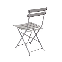 Acheter Carrefour Chaise bistrot pliante - Gris