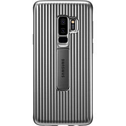 Samsung Protective Cover Galaxy S9 Plus - Argent Coque Galaxy S9 Plus - Renforcée - Fonction Stand