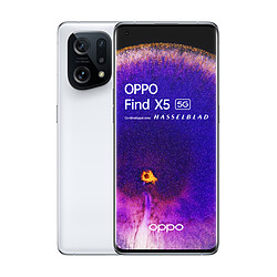 OPPO FIND X5 - 8/256 Go - Blanc Smartphone 6,5'' AMOLED 120Hz - 5G - Qualcomm Snapdragon 888 - Stockage 256Go - RAM 8Go - Photo 50Mpx - Android 11