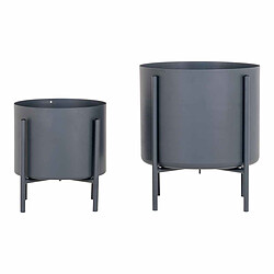 Avis House Nordic Lot de 2 Pots De Fleurs Gris