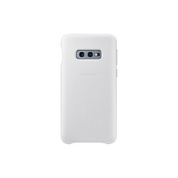 Samsung Coque Cuir Galaxy S10e - Blanc