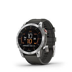 Montre connectée mixte Garmin Epix™ 010-02582-01 - Bracelet Silicone Gris pas cher