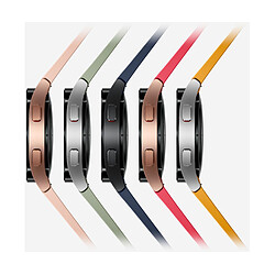 Montre connectée Mixte Samsung Galaxy Watch4SM-R860NZSAXEF - Bracelet Silicone Argenté pas cher