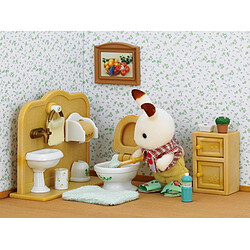 Sylvanian Families Frère Lapin Chocolat et les toilettes - 5015