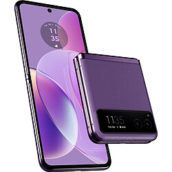 Motorola Moto RAZR 40 8/256Go Raisin purple Smartphone 6,9" - Écran pliable pOLED - FHD+ - 5G - Immersion sonore Dolby Atmos  - 144 Hz - double capteur 64 MP - 4200 mAh avec charge rapide 30W 