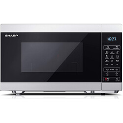 Sharp Micro-ondes & Grill 28L 900W- 8 programmes -Gris Micro-ondes & Grill - Capacité 28 litres - Système de commande électronique - Avec fonctions minuteur