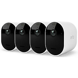 Arlo - Pack de 4 caméras de sécurité PRO5 blanches - VMC4460P-100EUS