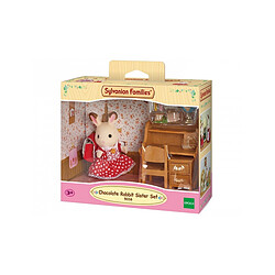 Sylvanian Families Sylvanian Fille Lapin chocolat et son bureau