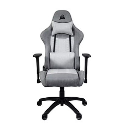 Corsair TC100 RELAXED Fabric (tissu) - Gris Inclinable Siège Gamer inclinable 160° - rembourrage Tissu doux - résistant à 120 kg max