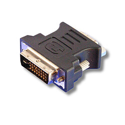 Top Achat Adaptateur DVI mâle / HD15 femelle Noir - Permet d'adapter votre cordon VGA en DVI