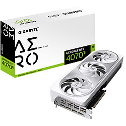 Gigabyte GeForce RTX 4070 Ti AERO OC - 12 Go DLSS 3  - 12 Go GDDR6X - HDMI/3x Display Port - PCI Express 4.0 16x 