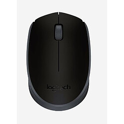 Logitech M171 Noir - Sans fil Souris bureautique - Connexion sans fil 2,4 GHz avec récepteur USB - Droitier / Gaucher- 3 boutons - Noir